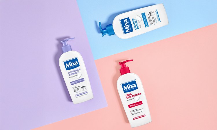 MIXA Body Balsam, Body Lotion & Body Milk - Produktabbildungen