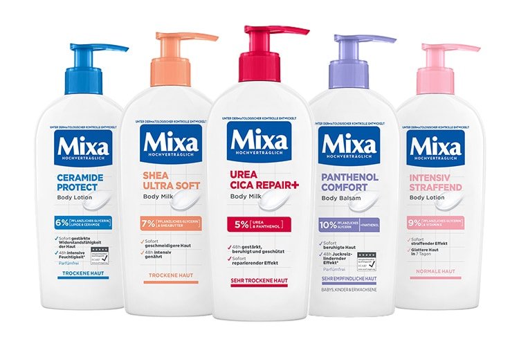 Mixa Körperpflege Sortiment