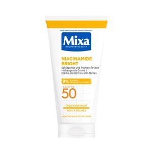 Niacinamide Bright LSF 50 Pigmentflecken vorbeugende Creme für trockene Haut Produktbild