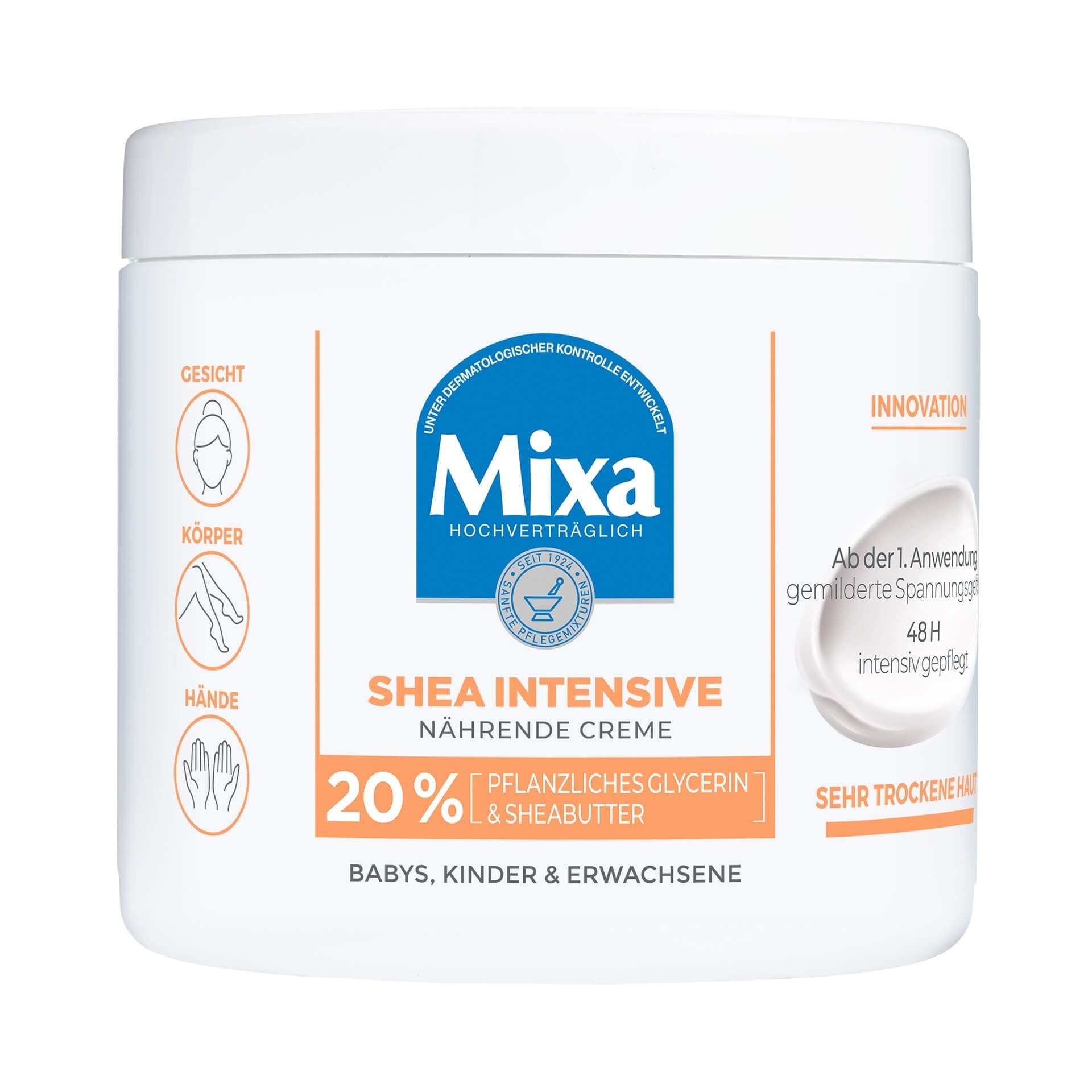 MIXA Shea Intensive Nährende Creme mit Sheabutter für sehr trockene Haut